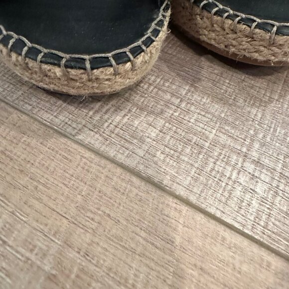 Cole Haan Grandseries Cloudfeel Cushioning Black Suede Espadrille Sandals 6.5 - Picture 4 of 11